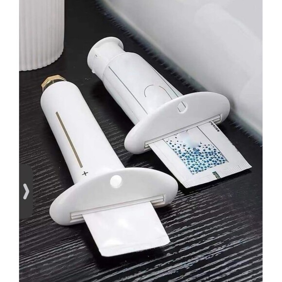 Manual toothpaste squeezer (2 piece set - white) - Picture 2 of 6